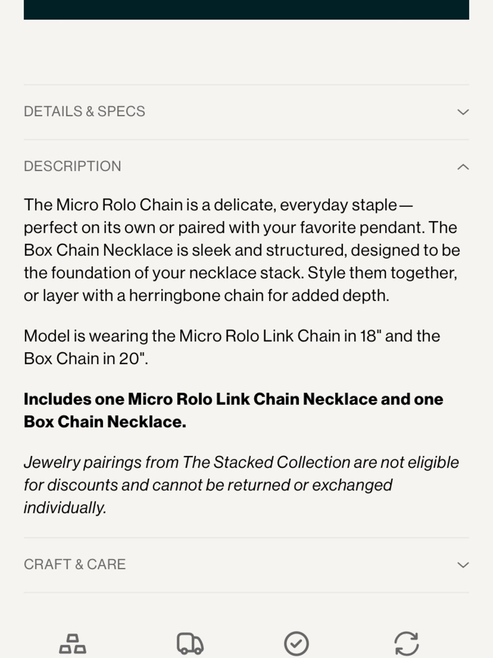 Kinn micro Rolo and box chain necklace stack NIB - Picture 2 of 9
